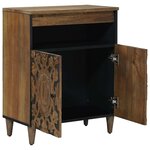vidaXL Buffet Marron 60 x 33 5 x 75 cm Bois de mangue massif