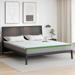 vidaXL Coussins de Matelas Blanc et vert 180 x 200 cm