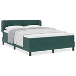 vidaXL Lit à ressorts avec matelas gris foncé 80x200 cm en velours