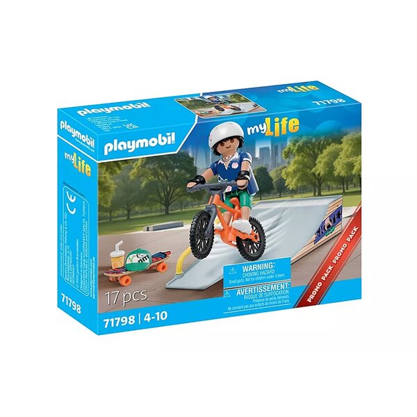 PLAYMOBIL 71798 - Rider avec rampe  skate et BMX