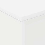 vidaXL Étagère à magazines Blanc 70 x 41 x 156 cm Bois d'ingénierie