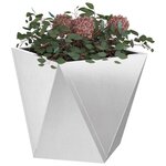 vidaXL Jardinière Argent 40 x 40 x 40 cm Acier inoxydable