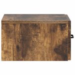 vidaXL Table d'appoint murale Chêne fumé 59 x 34 5 x 17 cm