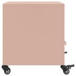 vidaXL Table de chevet rose 36x39x43 5 cm acier