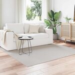 vidaXL Tapis de surface Carré HUARTE Crème 200 x 200 cm Polyester