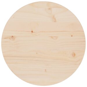 vidaXL Dessus de table Ø40x2 5 cm Bois de pin massif