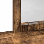 vidaXL Coiffeuse Chêne fumé 100 x 41 x 140 cm Bois d'ingénierie