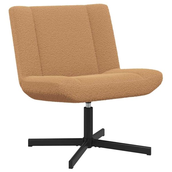 vidaXL Chaise pivotante Beige 63 x 75 x 76 cm tissu