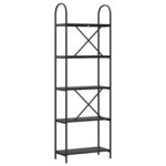 vidaXL Étagère Chêne noir 60 x 30 x 183 cm Bois d'ingénierie