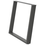 vidaXL Pieds de table à manger en U 2 pièces Anthracite 90 x (72-73) cm Acier