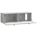 vidaXL Meuble TV mural 98 x 31 x 30 cm Gris béton Bois d'ingénierie