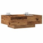 vidaXL Table basse vieux bois 90x60x31 cm bois d'ingénierie