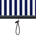 vidaXL Store roulant d'extérieur 140x250 cm Bleu et blanc