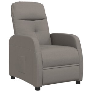vidaXL Fauteuil inclinable Taupe Tissu