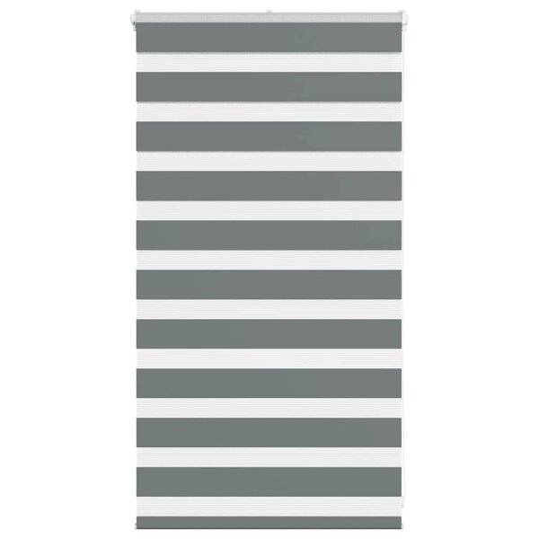 vidaXL Store zèbre gris foncé largeur du tissu 65 9 cm polyester