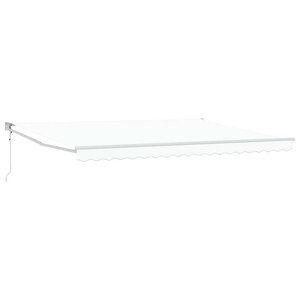 vidaXL Auvent Blanc 450 x 300 x 165 cm Polyester et métal