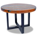 vidaXL Table basse Teck Résine 60 cm