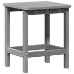 vidaXL Table d'appoint Adirondack Gris clair 38x38x45 cm HDPE