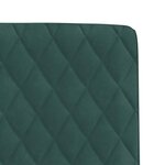 vidaXL Chaises à manger lot de 2 Vert foncé Velours