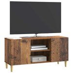vidaXL Meuble TV 102 x 34 5 x 50 cm Bois ancien Bois d'ingénierie