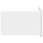 vidaXL Cabinet de chevet mural 2 Pièces Blanc brillant 33 x 34 5 x 24 cm
