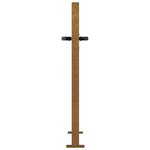 vidaXL Portail de jardin 105x105 cm acier corten conception d'herbe