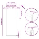 vidaXL Store enrouleur occultant largeur du tissu 80 7 cm polyester