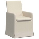 vidaXL Chaises de salle à manger 2 Pièces Beige 57 x 67 x 95 cm Lin