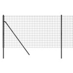 vidaXL Clôture en treillis métallique anthracite 0 8x10 m