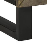 vidaXL Ensemble de meubles de salle de bain 3 Pièces noir manguier massif