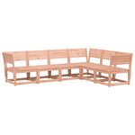 vidaXL Salon de jardin 6 Pièces bois massif douglas