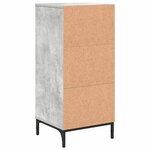 vidaXL Cabinet de salle de bain Gris béton 39.5 x 36 x 88 cm