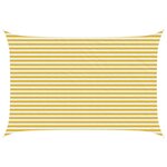 vidaXL Voile d'ombre 3 x 5 m HDPE Rectangulaire Jaune et blanc