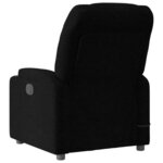 vidaXL Fauteuil de massage inclinable électrique Noir Tissu
