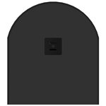 vidaXL Miroir mural Noir 80x35 cm Ovale
