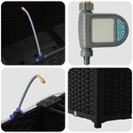 vidaXL Pots de jardin Noir 160 x 40 x 37.5 cm Acier