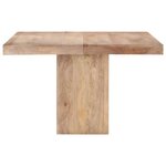 vidaXL Table de salle à manger 120x120x77 cm Bois de manguier massif