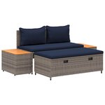 vidaXL Ensemble de canapés d'extérieur 4 -Seater 4 pc 55 x 30 x 39 cm