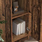 vidaXL Highboard Bois ancien 35 x 39 x 168 cm Bois d'ingénierie