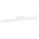 vidaXL Étagères murales 4 Pièces Blanc 100x9x3 cm