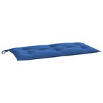 vidaXL Coussin de banc de jardin bleu 100x50x7 cm tissu oxford