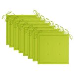 vidaXL Chaises de jardin lot de 8 avec coussins Bois d'acacia solide