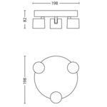 Philips - spot à led star l20 cm - gris