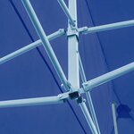 vidaXL Tente de réception pliable bleue 3 x 6 m