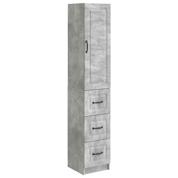 vidaXL Ensemble de Meubles 2 Pièces Gris béton 33 x 34 5 x 87 cm