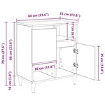 vidaXL Buffet Bois ancien 35 x 60 x 70 cm Bois d'ingénierie
