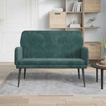 vidaXL Banc Vert foncé 108x79x79 cm Velours