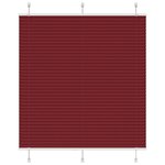 vidaXL Store plissé rouge bordeaux 120x100 cm largeur du tissu 119 4cm