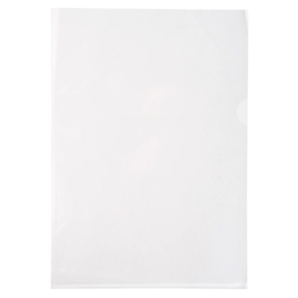 Sachet De 10 Pochettes Coin Pvc Lisse Haute Résistance 13/100e - A4 - Cristal - Exacompta