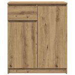 vidaXL Buffet avec tiroir chêne artisanal 71x35x84 cm bois ingénierie